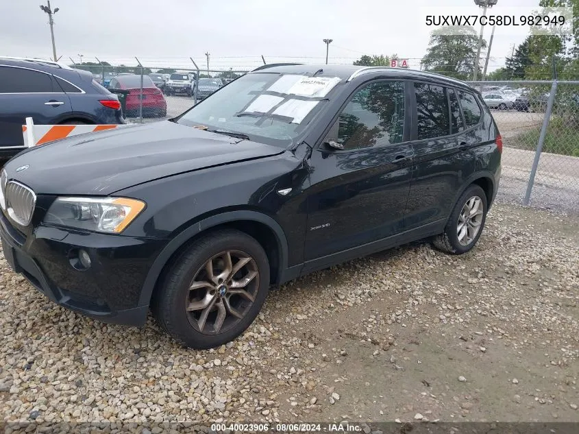 5UXWX7C58DL982949 2013 BMW X3 xDrive35I