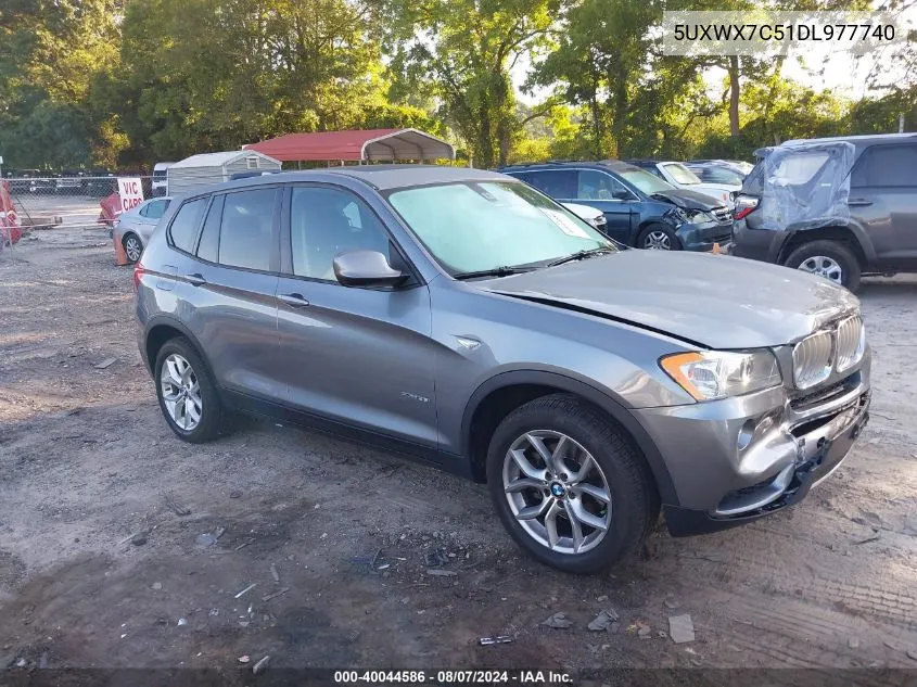 2013 BMW X3 xDrive35I VIN: 5UXWX7C51DL977740 Lot: 40044586