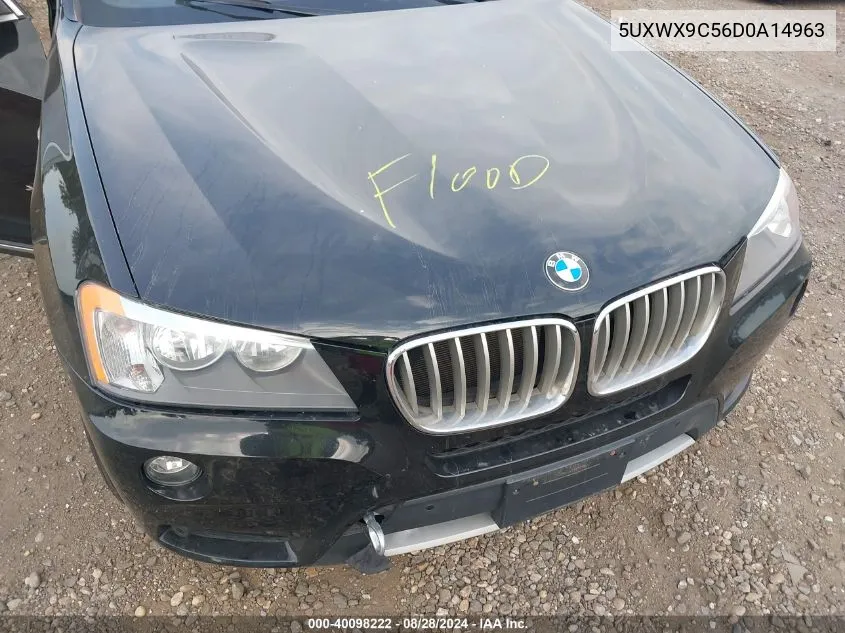 2013 BMW X3 xDrive28I VIN: 5UXWX9C56D0A14963 Lot: 40098222