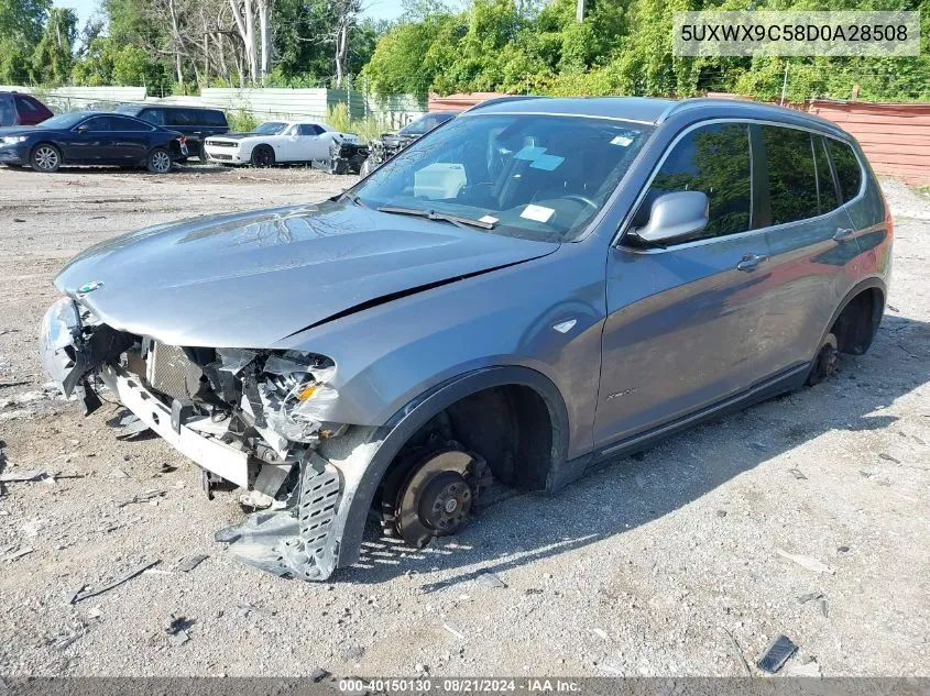 2013 BMW X3 xDrive28I VIN: 5UXWX9C58D0A28508 Lot: 40150130