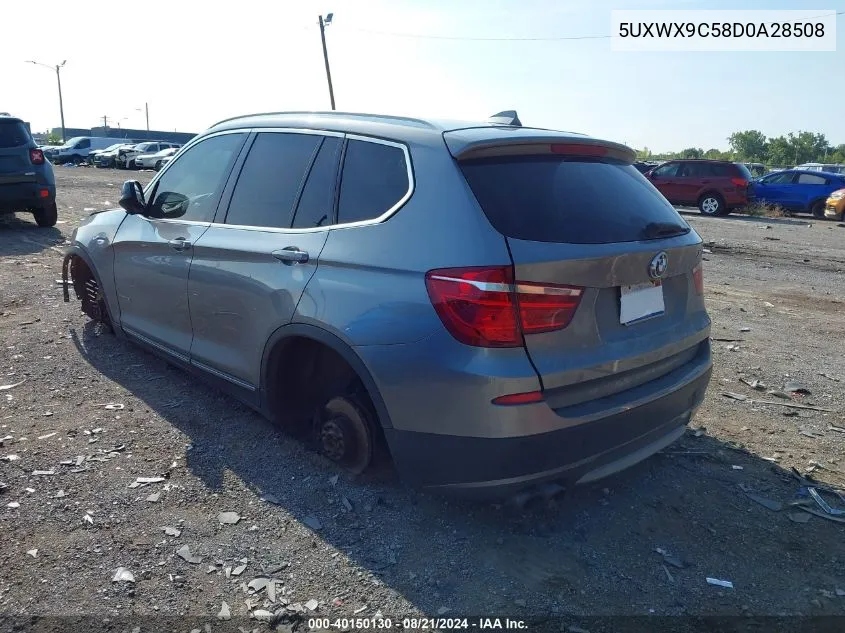 5UXWX9C58D0A28508 2013 BMW X3 xDrive28I