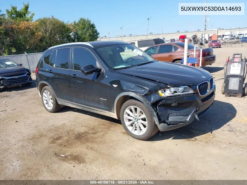 2013 BMW X3 xDrive28I VIN: 5UXWX9C53D0A14693 Lot: 40156718