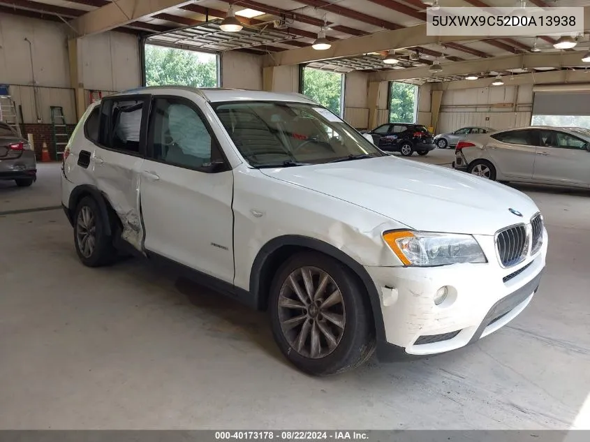 2013 BMW X3 xDrive28I VIN: 5UXWX9C52D0A13938 Lot: 40173178