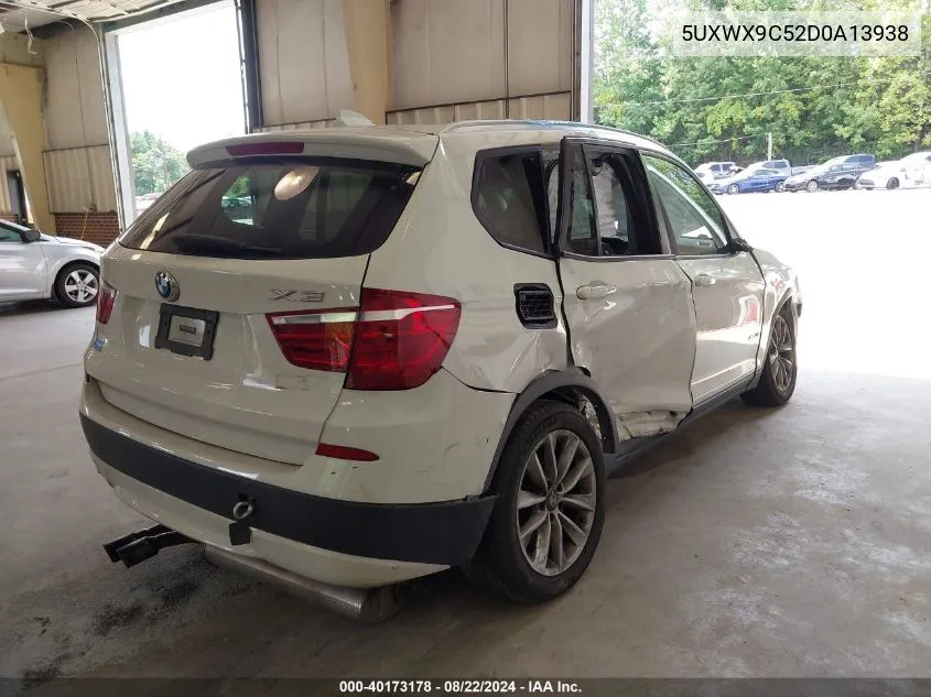 5UXWX9C52D0A13938 2013 BMW X3 xDrive28I