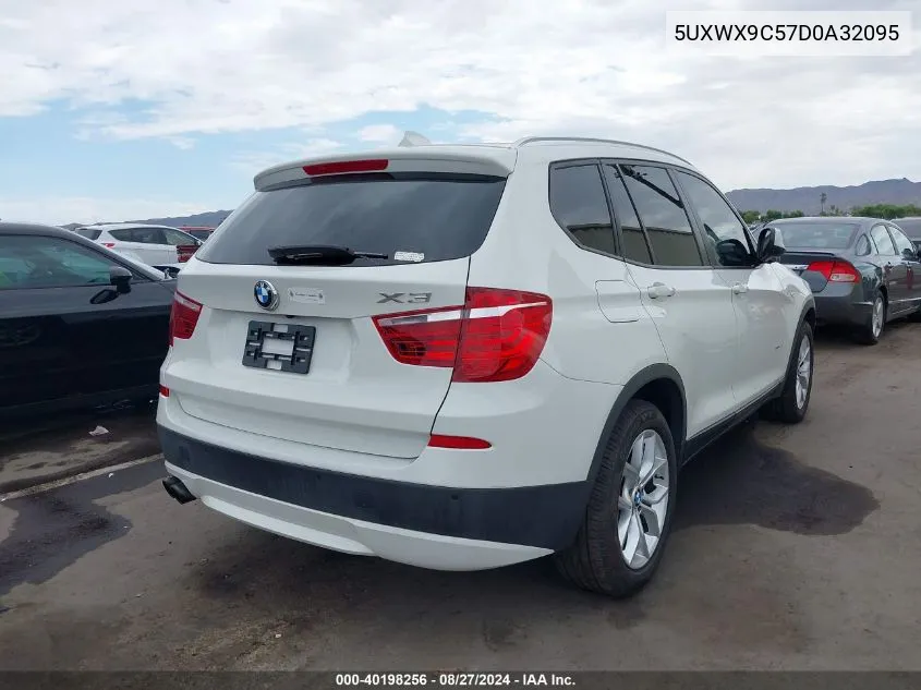 2013 BMW X3 xDrive28I VIN: 5UXWX9C57D0A32095 Lot: 40198256