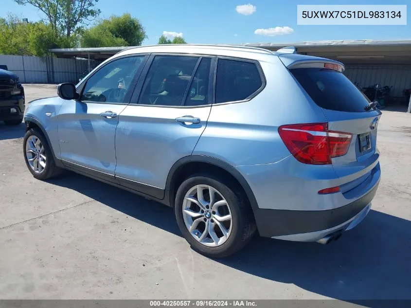 2013 BMW X3 xDrive35I VIN: 5UXWX7C51DL983134 Lot: 40250557