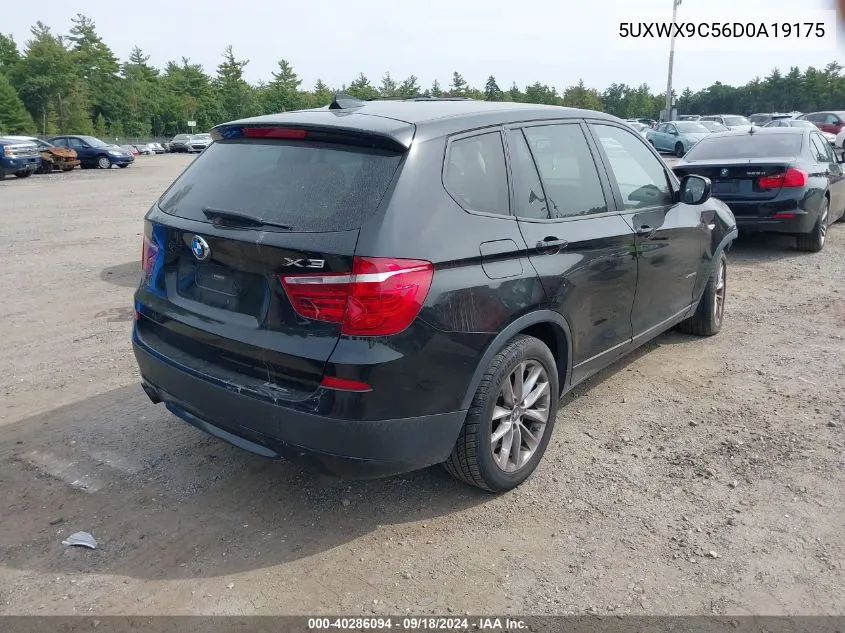 2013 BMW X3 xDrive28I VIN: 5UXWX9C56D0A19175 Lot: 40286094