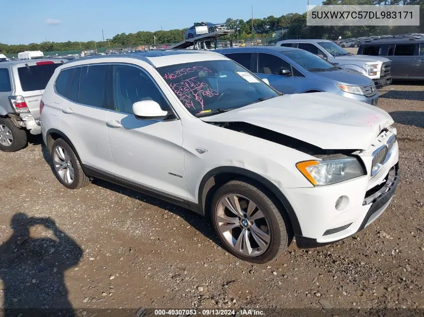 2013 BMW X3 xDrive35I VIN: 5UXWX7C57DL983171 Lot: 40307053