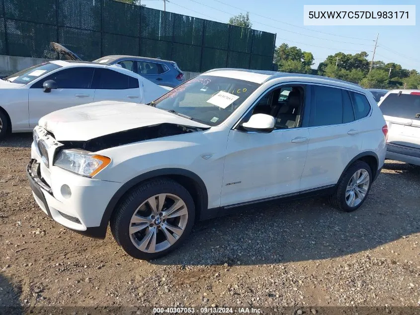 2013 BMW X3 xDrive35I VIN: 5UXWX7C57DL983171 Lot: 40307053