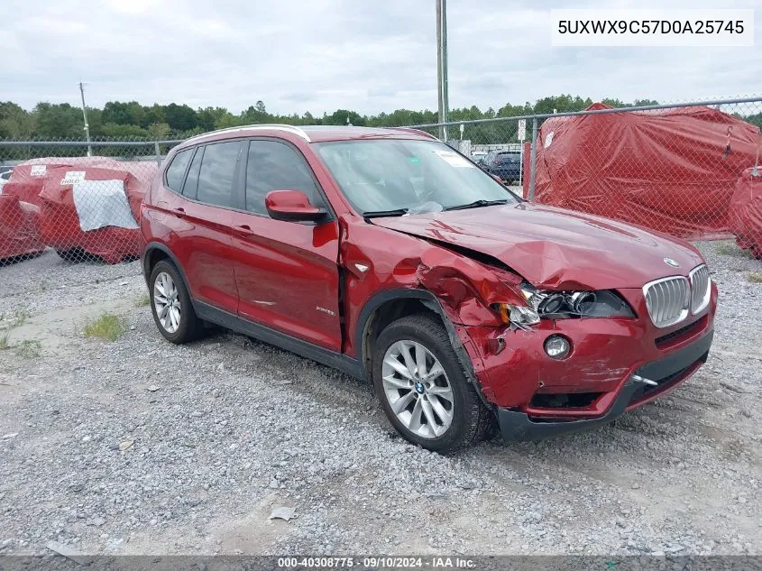 2013 BMW X3 xDrive28I VIN: 5UXWX9C57D0A25745 Lot: 40308775