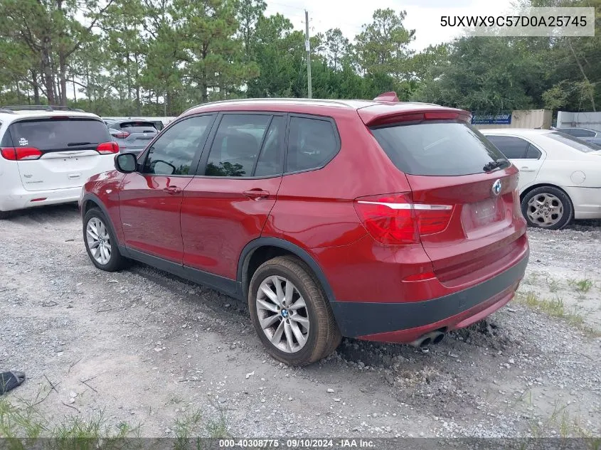 2013 BMW X3 xDrive28I VIN: 5UXWX9C57D0A25745 Lot: 40308775