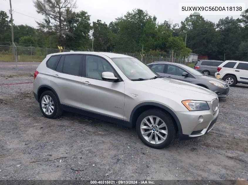 5UXWX9C56D0A18138 2013 BMW X3 xDrive28I