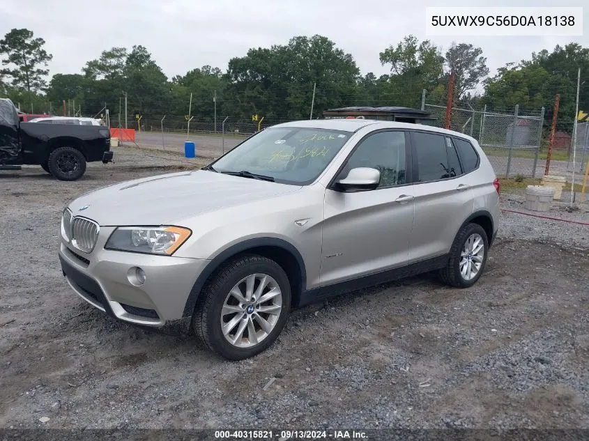 5UXWX9C56D0A18138 2013 BMW X3 xDrive28I