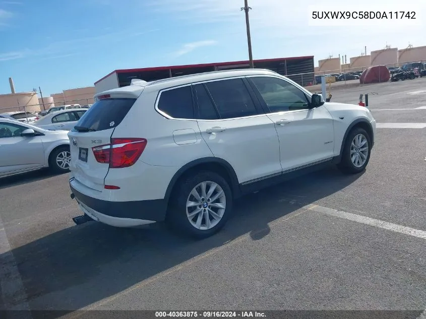 5UXWX9C58D0A11742 2013 BMW X3 xDrive28I