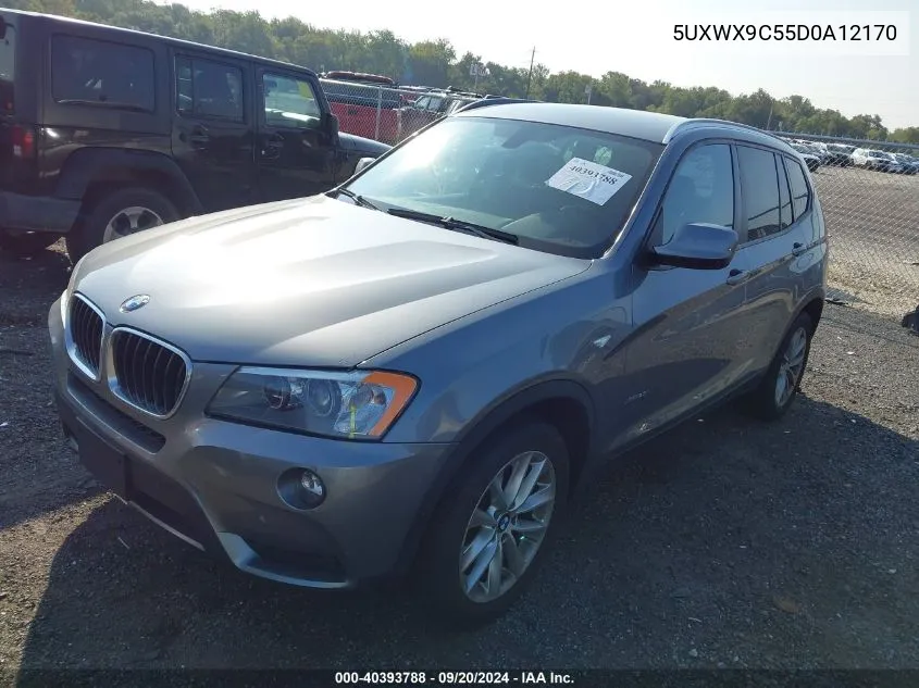 2013 BMW X3 xDrive28I VIN: 5UXWX9C55D0A12170 Lot: 40393788