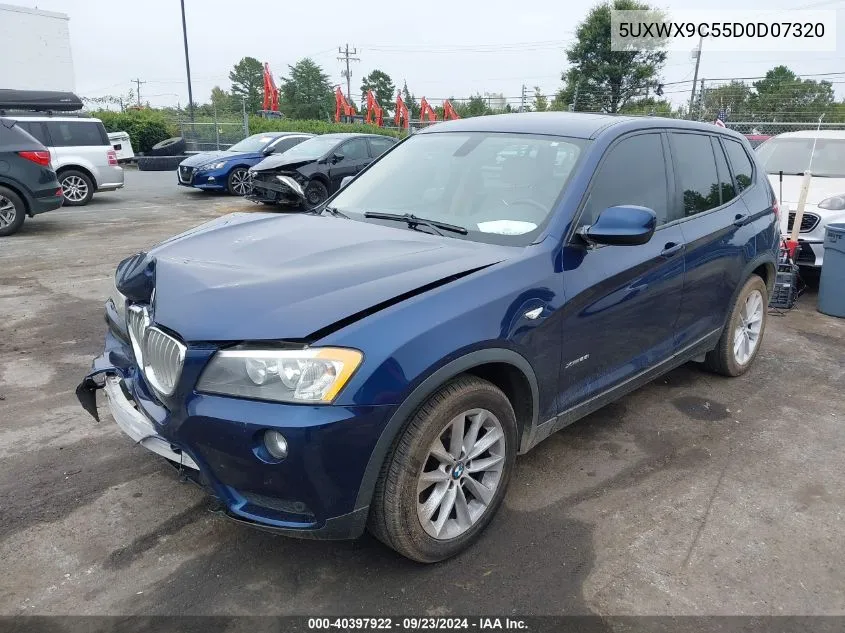 2013 BMW X3 xDrive28I VIN: 5UXWX9C55D0D07320 Lot: 40397922