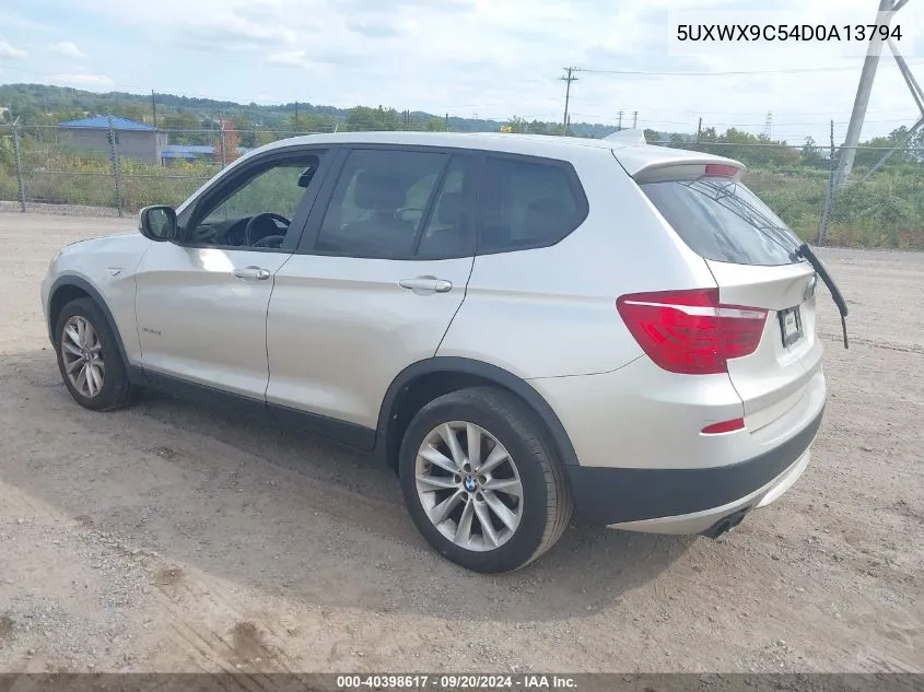 2013 BMW X3 xDrive28I VIN: 5UXWX9C54D0A13794 Lot: 40398617