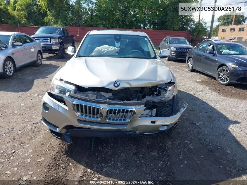 5UXWX9C53D0A26178 2013 BMW X3 xDrive28I