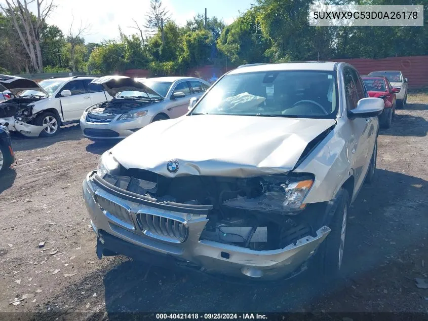 5UXWX9C53D0A26178 2013 BMW X3 xDrive28I