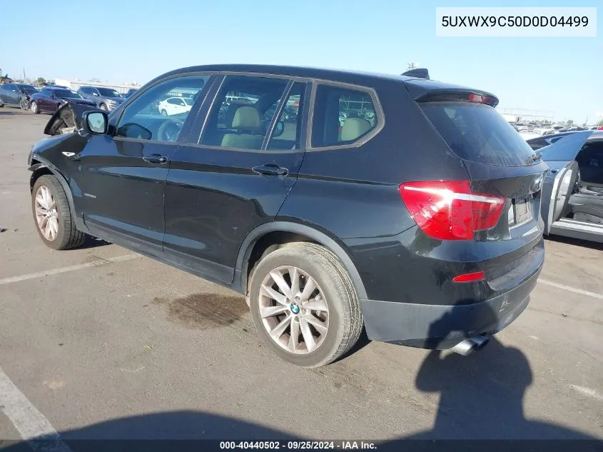 2013 BMW X3 xDrive28I VIN: 5UXWX9C50D0D04499 Lot: 40440502