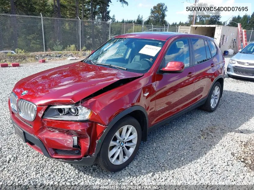 2013 BMW X3 xDrive28I VIN: 5UXWX9C54D0D07695 Lot: 40453275