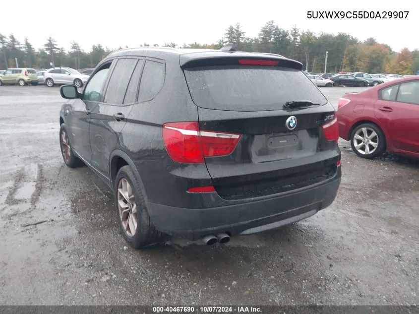 2013 BMW X3 xDrive28I VIN: 5UXWX9C55D0A29907 Lot: 40467690