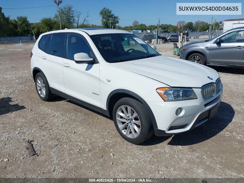 5UXWX9C54D0D04635 2013 BMW X3 xDrive28I