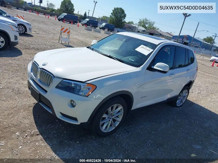 2013 BMW X3 xDrive28I VIN: 5UXWX9C54D0D04635 Lot: 40522426