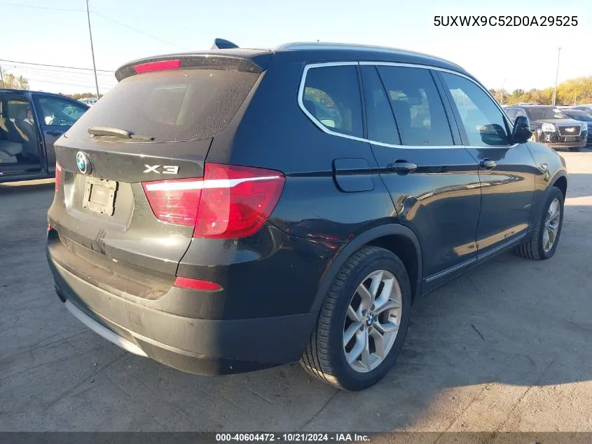 2013 BMW X3 xDrive28I VIN: 5UXWX9C52D0A29525 Lot: 40604472