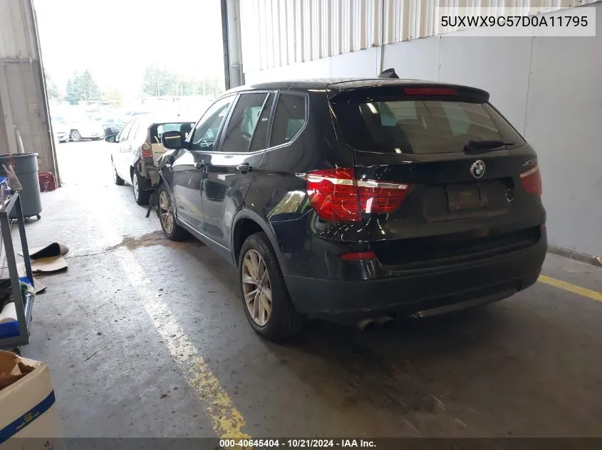 2013 BMW X3 xDrive28I VIN: 5UXWX9C57D0A11795 Lot: 40645404