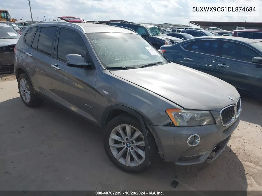 2013 BMW X3 xDrive28I VIN: 5UXWX9C51DL874684 Lot: 40707239