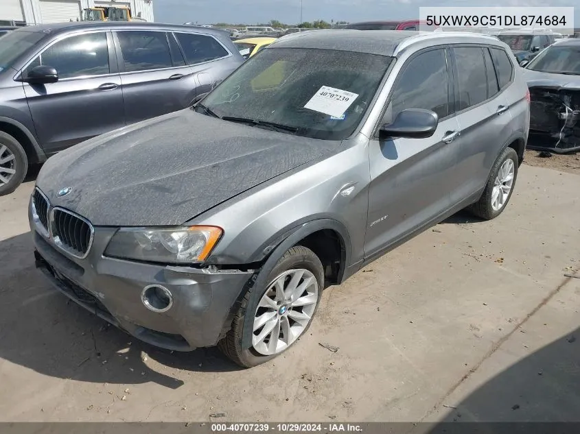 2013 BMW X3 xDrive28I VIN: 5UXWX9C51DL874684 Lot: 40707239