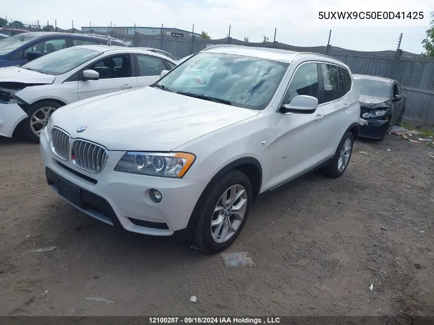 5UXWX9C50E0D41425 2014 BMW X3