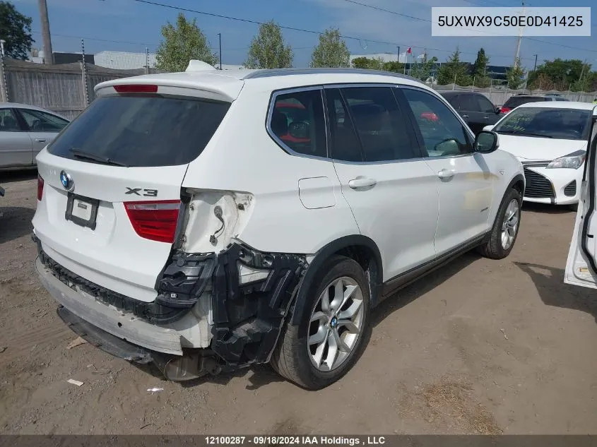 5UXWX9C50E0D41425 2014 BMW X3