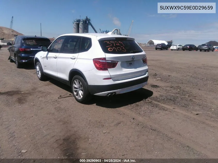 2014 BMW X3 xDrive28I VIN: 5UXWX9C59E0D29659 Lot: 39290903