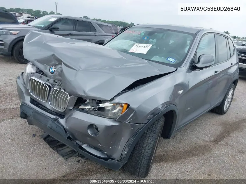 5UXWX9C53E0D26840 2014 BMW X3 xDrive28I