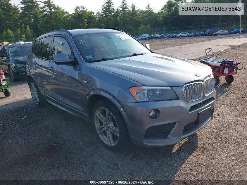 5UXWX7C51E0E75543 2014 BMW X3 xDrive35I