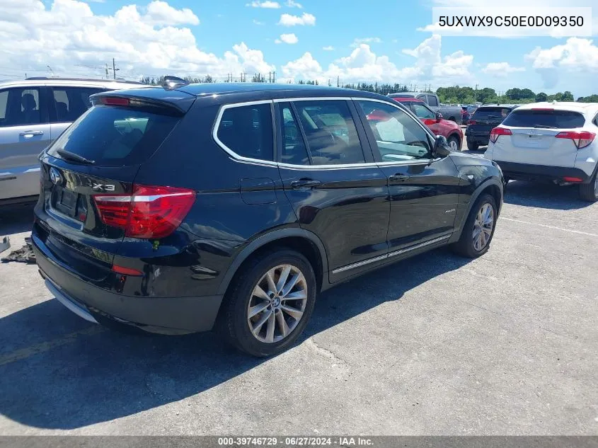 2014 BMW X3 xDrive28I VIN: 5UXWX9C50E0D09350 Lot: 39746729