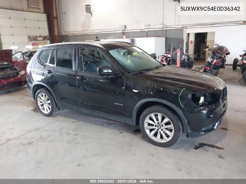 2014 BMW X3 xDrive28I VIN: 5UXWX9C54E0D36342 Lot: 39925342