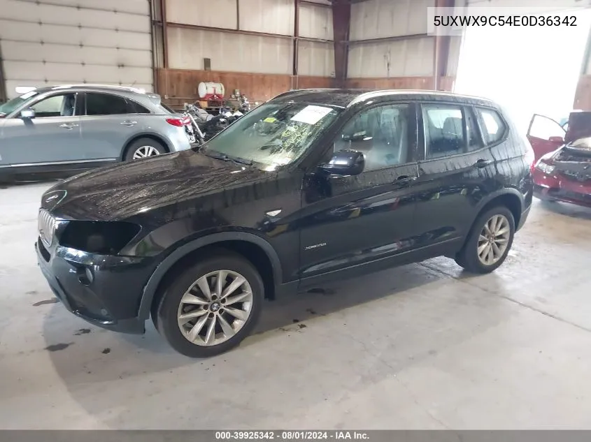 2014 BMW X3 xDrive28I VIN: 5UXWX9C54E0D36342 Lot: 39925342