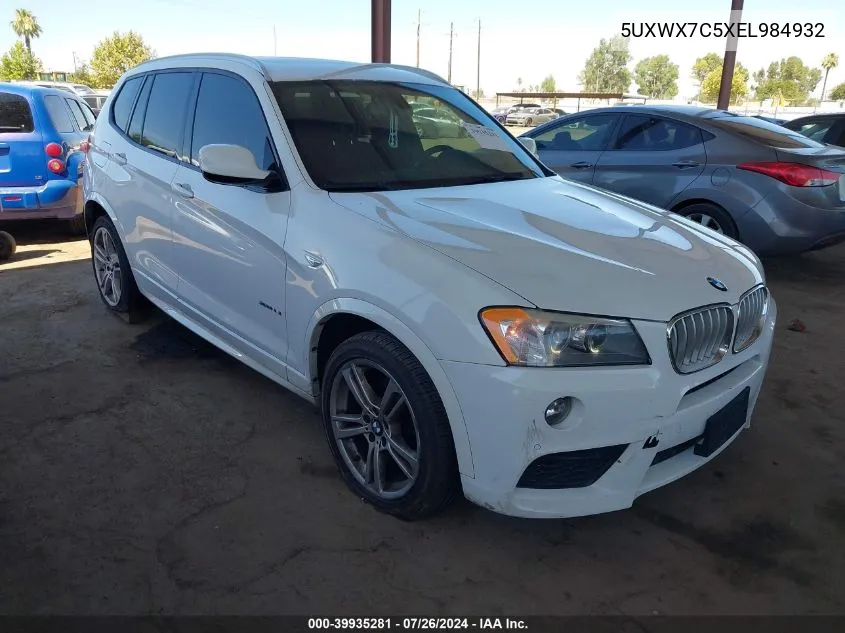 5UXWX7C5XEL984932 2014 BMW X3 xDrive35I