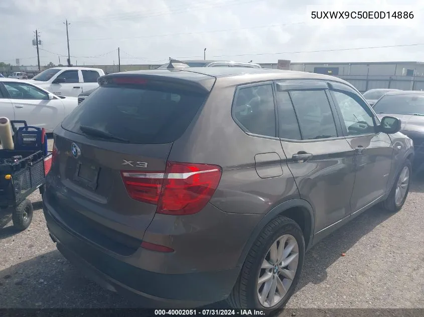 5UXWX9C50E0D14886 2014 BMW X3 xDrive28I