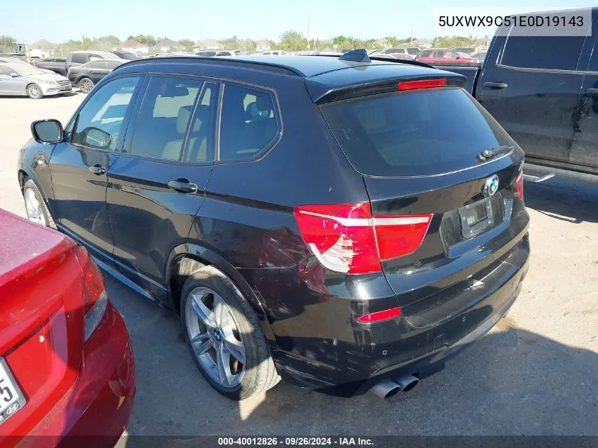 5UXWX9C51E0D19143 2014 BMW X3 xDrive28I