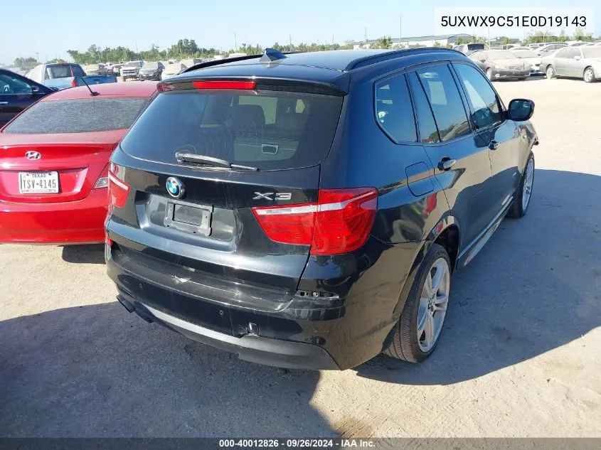 5UXWX9C51E0D19143 2014 BMW X3 xDrive28I