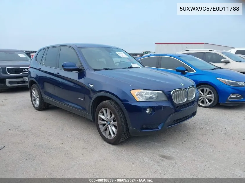 2014 BMW X3 xDrive28I VIN: 5UXWX9C57E0D11788 Lot: 40038839