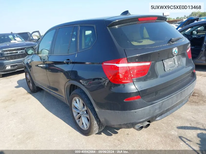 2014 BMW X3 xDrive28I VIN: 5UXWX9C5XE0D13468 Lot: 40042664