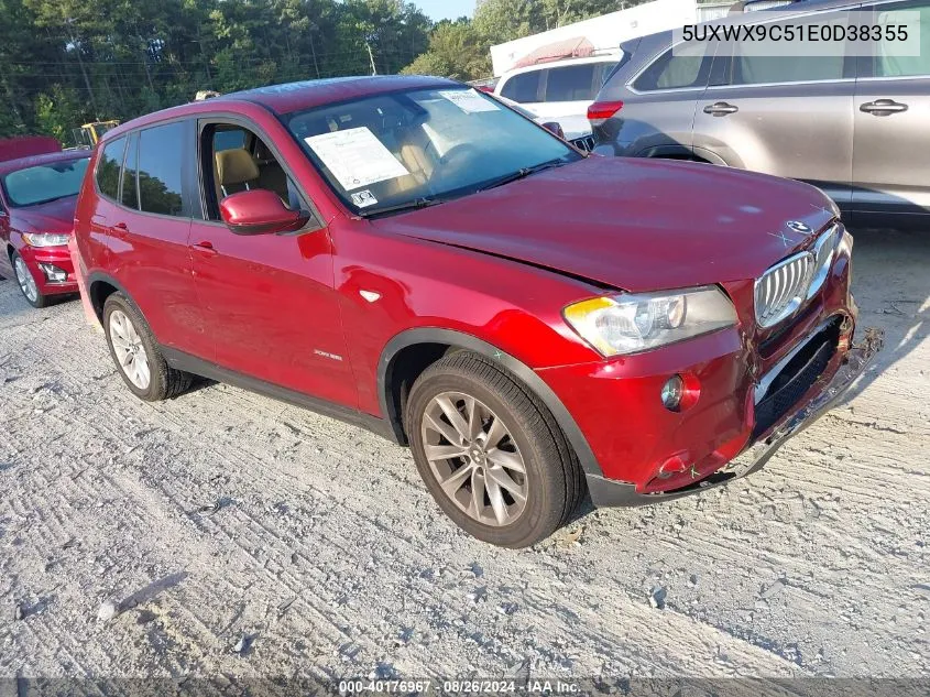 5UXWX9C51E0D38355 2014 BMW X3 xDrive28I