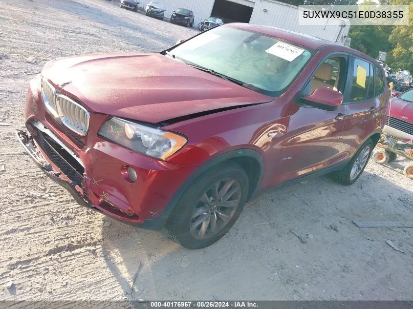 5UXWX9C51E0D38355 2014 BMW X3 xDrive28I