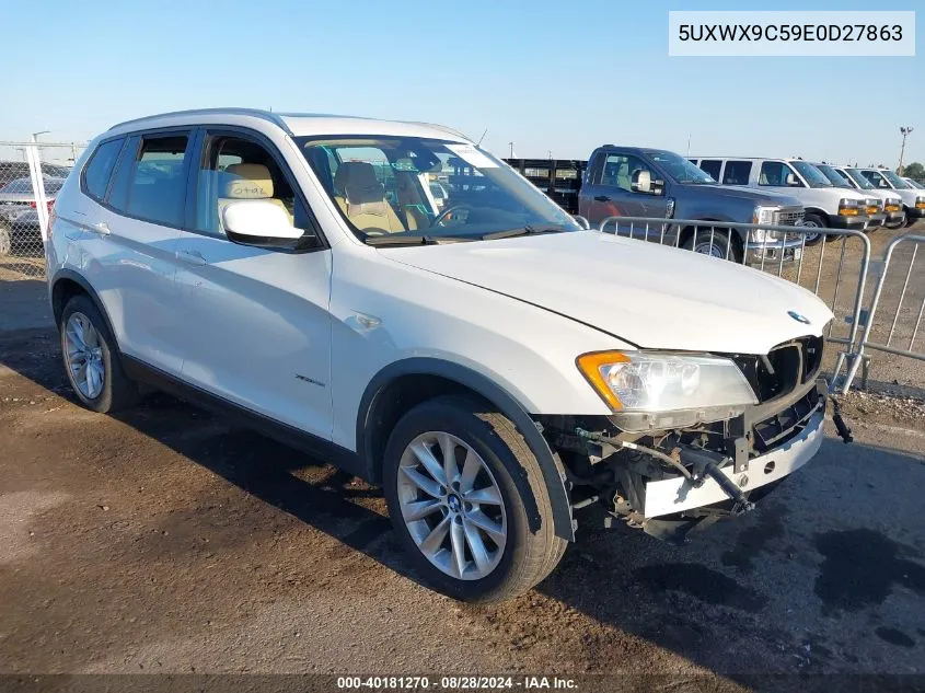 2014 BMW X3 xDrive28I VIN: 5UXWX9C59E0D27863 Lot: 40181270