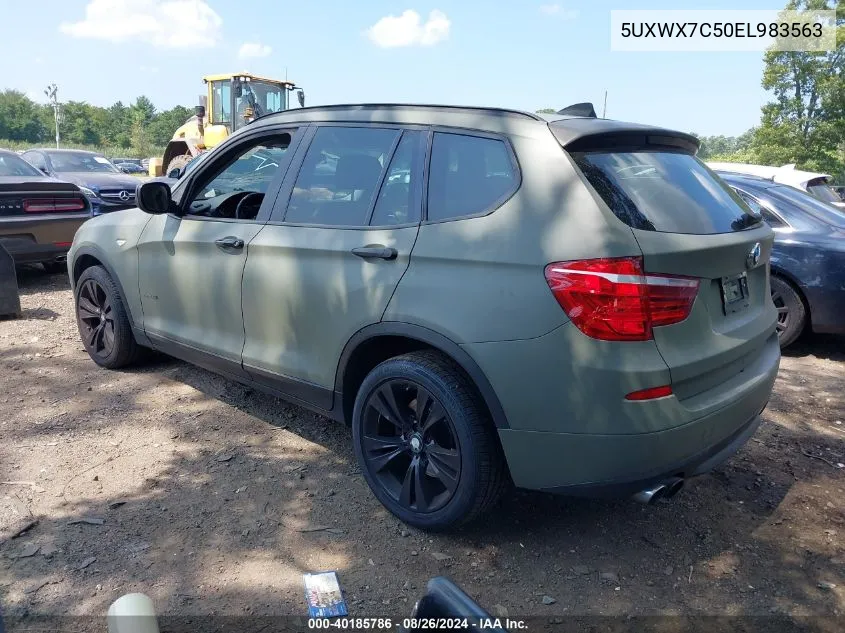 2014 BMW X3 xDrive35I VIN: 5UXWX7C50EL983563 Lot: 40185786